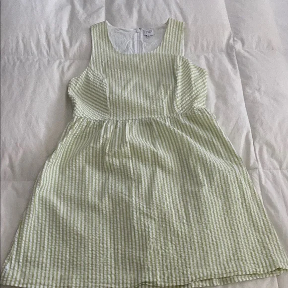 Crown & Ivy Green and White seersucker Sundress Crown & Ivy Green and White seersucker Sundress